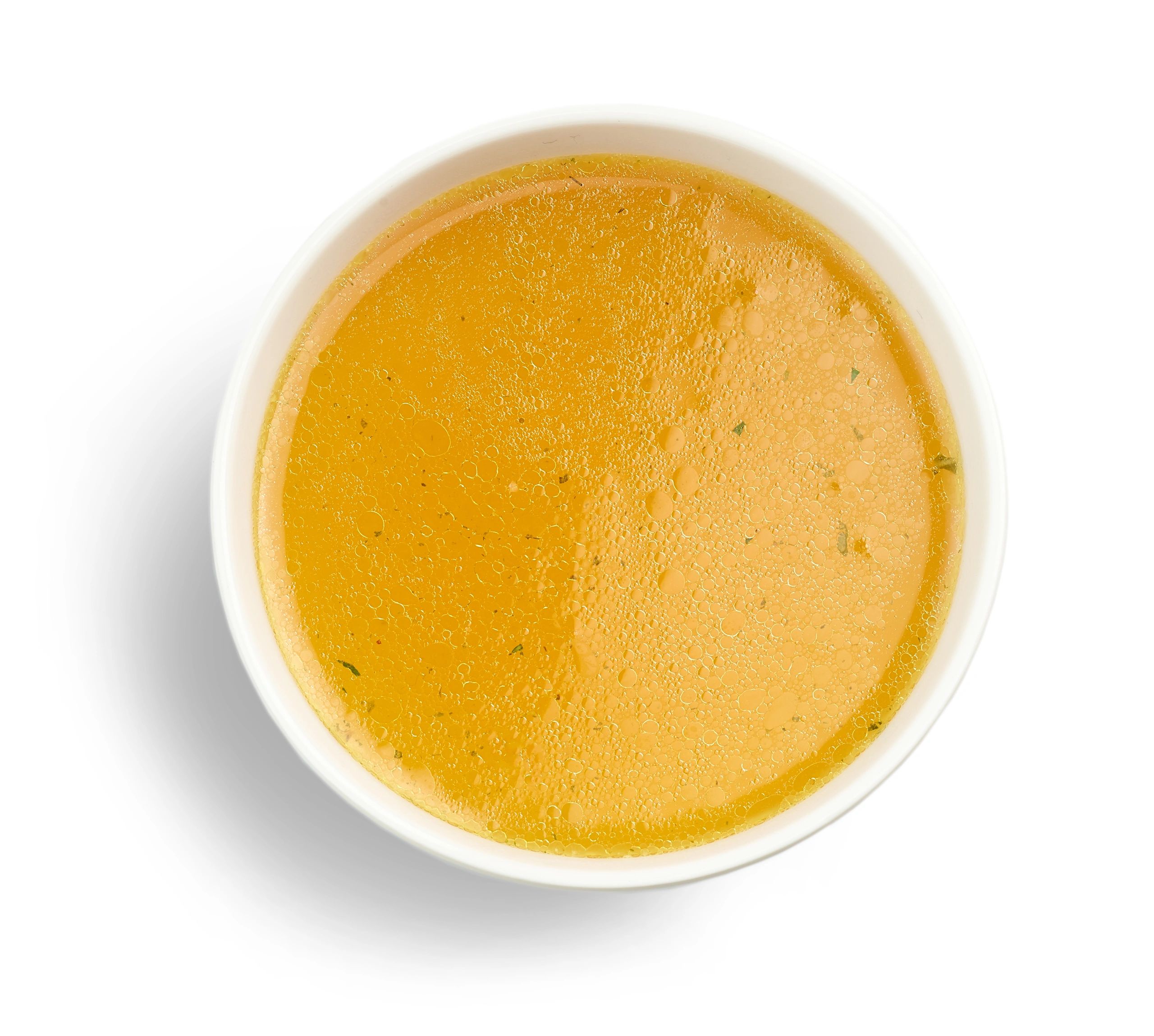 sauces in bowls on white background